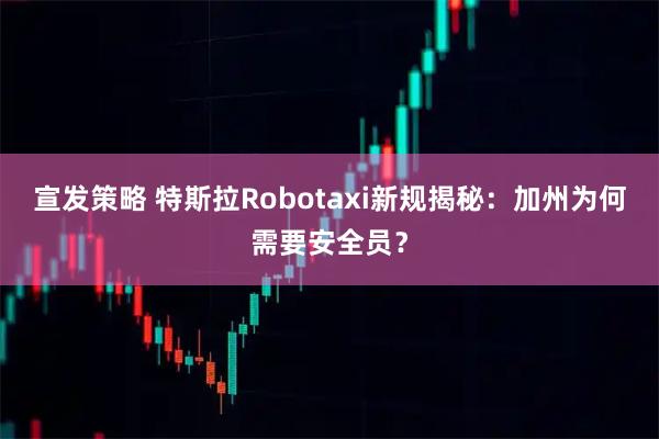 宣发策略 特斯拉Robotaxi新规揭秘：加州为何需要安全员？