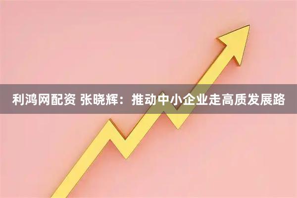 利鸿网配资 张晓辉：推动中小企业走高质发展路